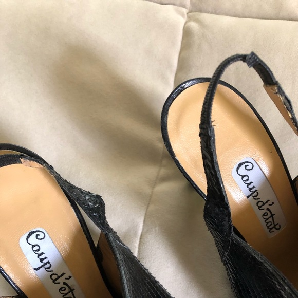 Coup d’etat snakeskin  heel mules - Picture 5 of 5